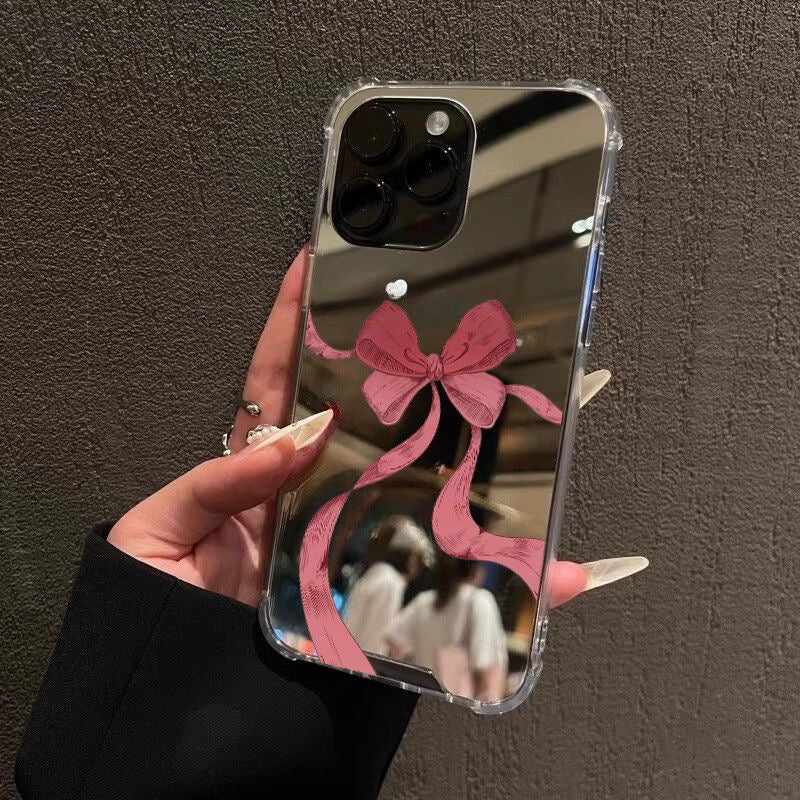 Mirror Bow iPhone Case – Cute & Glamorous