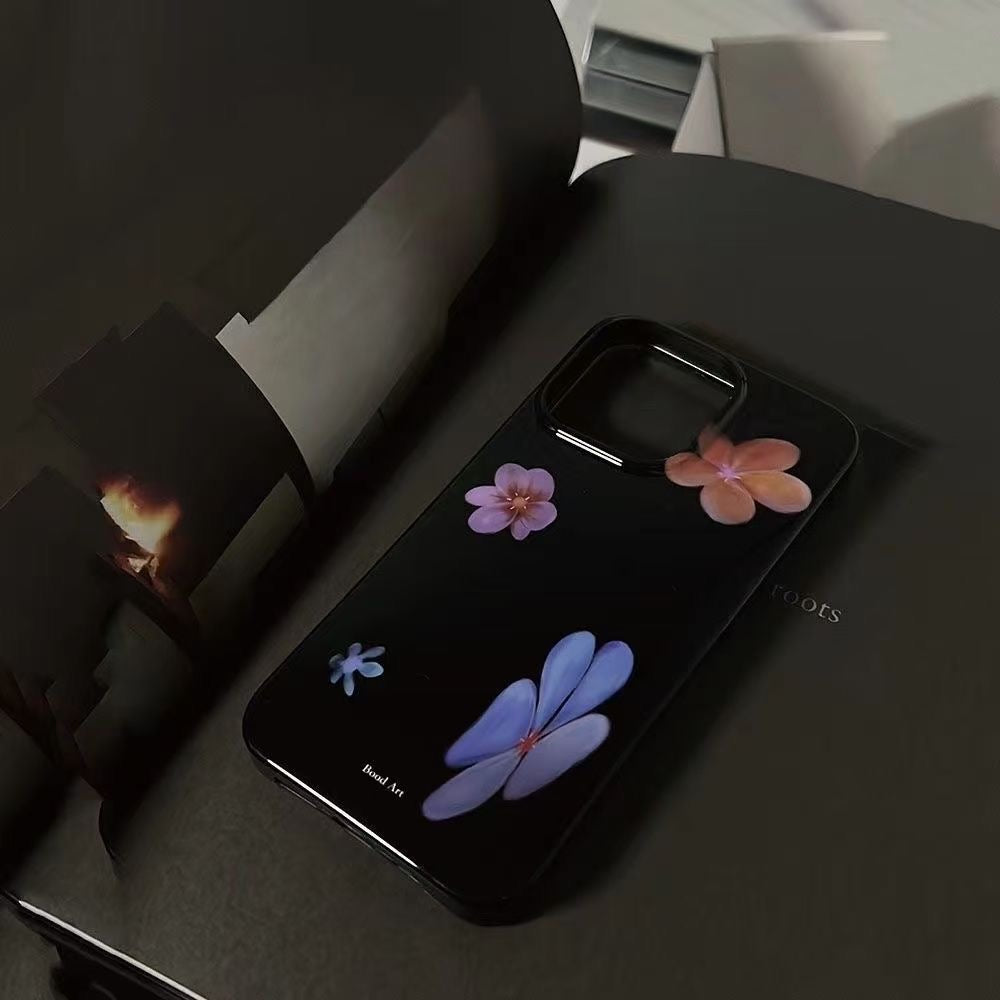 Black Floral iPhone Case