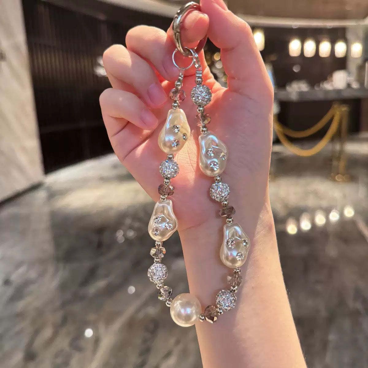 Pearl phone Charm