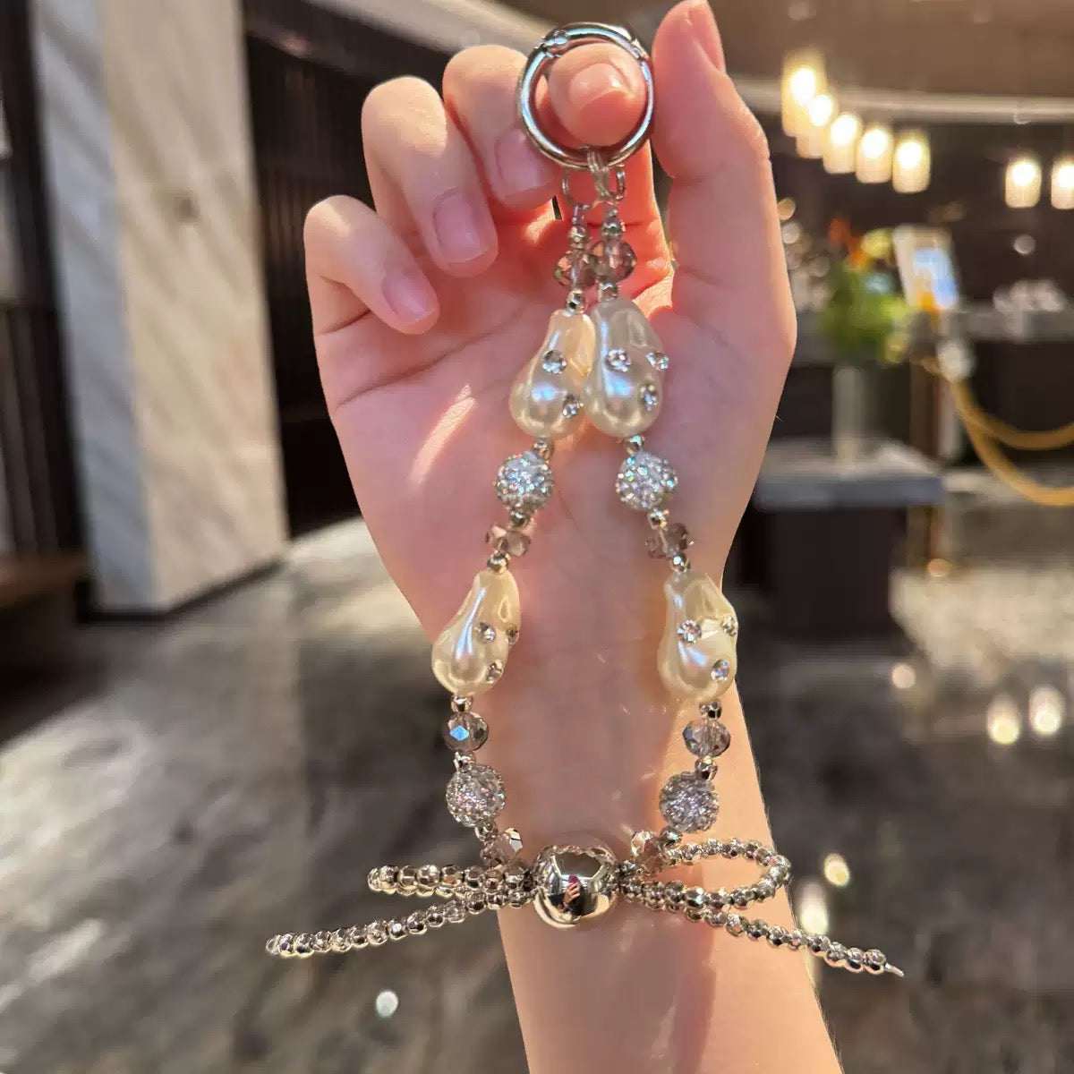 Pearl phone Charm