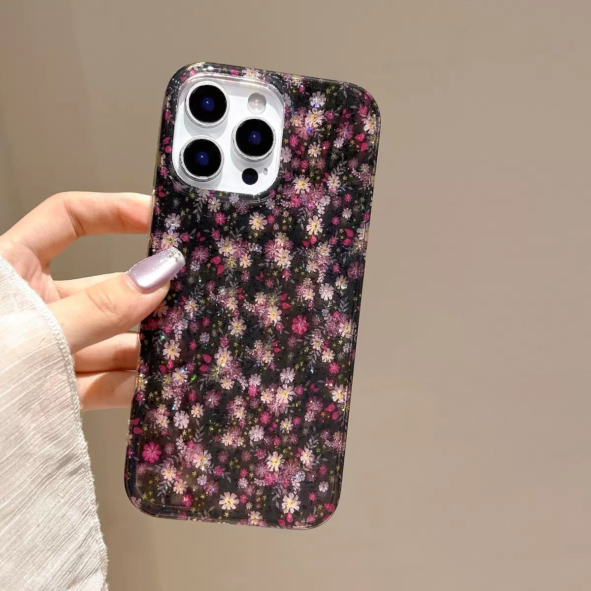 Midnight Garden Glitter Case