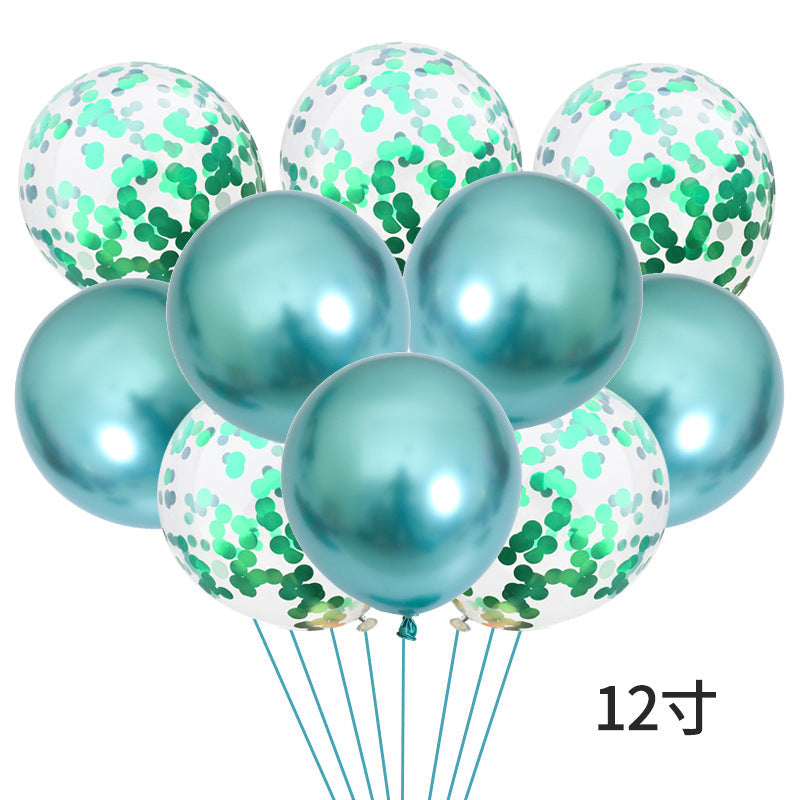 10pc 12inch Latex glitter Baloons