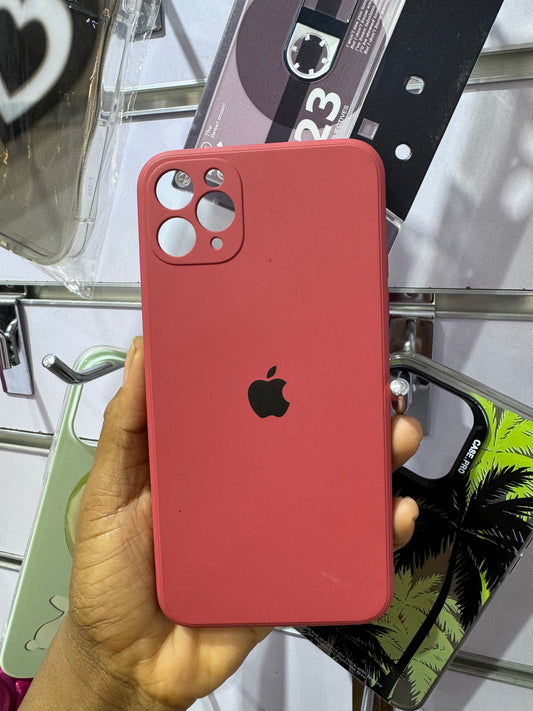 Maroon Silicone case for iPhones