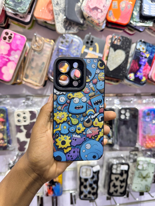 Blue Cartoon Case For IPhone