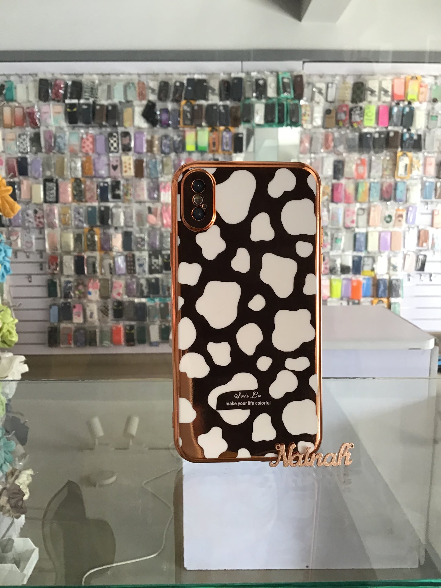 Nude Leopard Mirror Case For IPhone