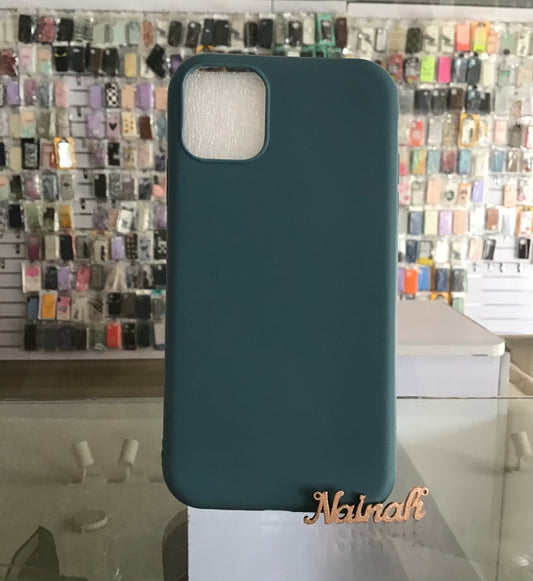 New green Silicone Case For iPhone 11
