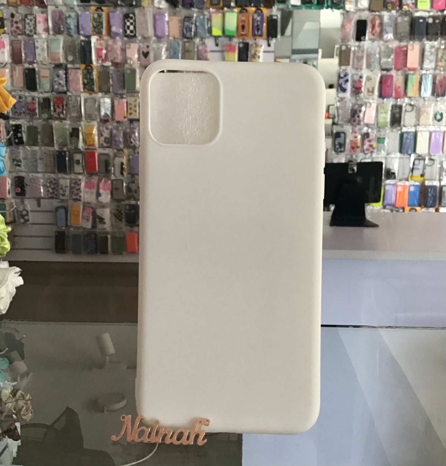 White Silicone Case For iPhone 11 Pro Max