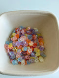 Pastel Iridescent Flower Spacer Beads Mix