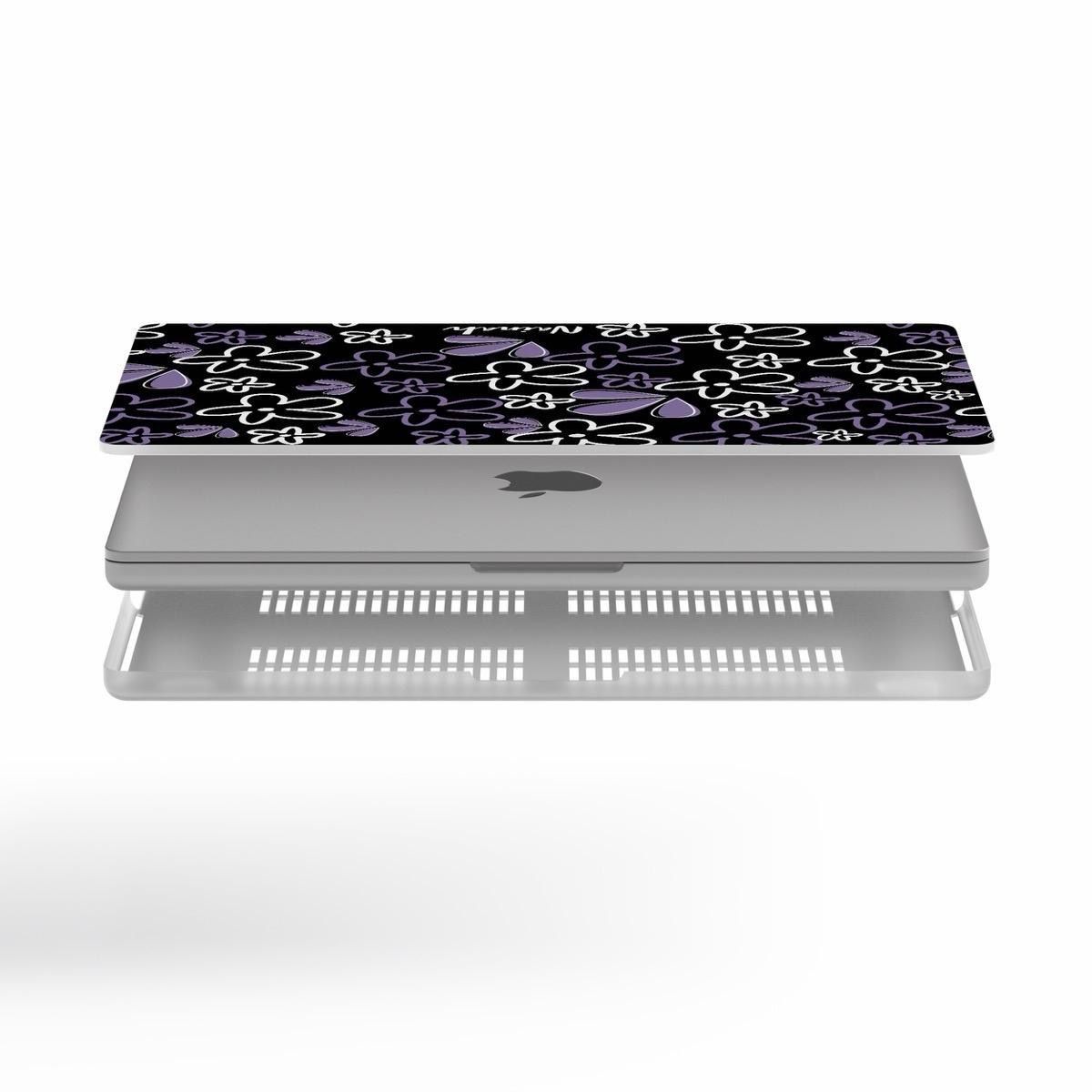 Flower Doodle Blossom MacBook Case - Protective Cover for Daily Use
