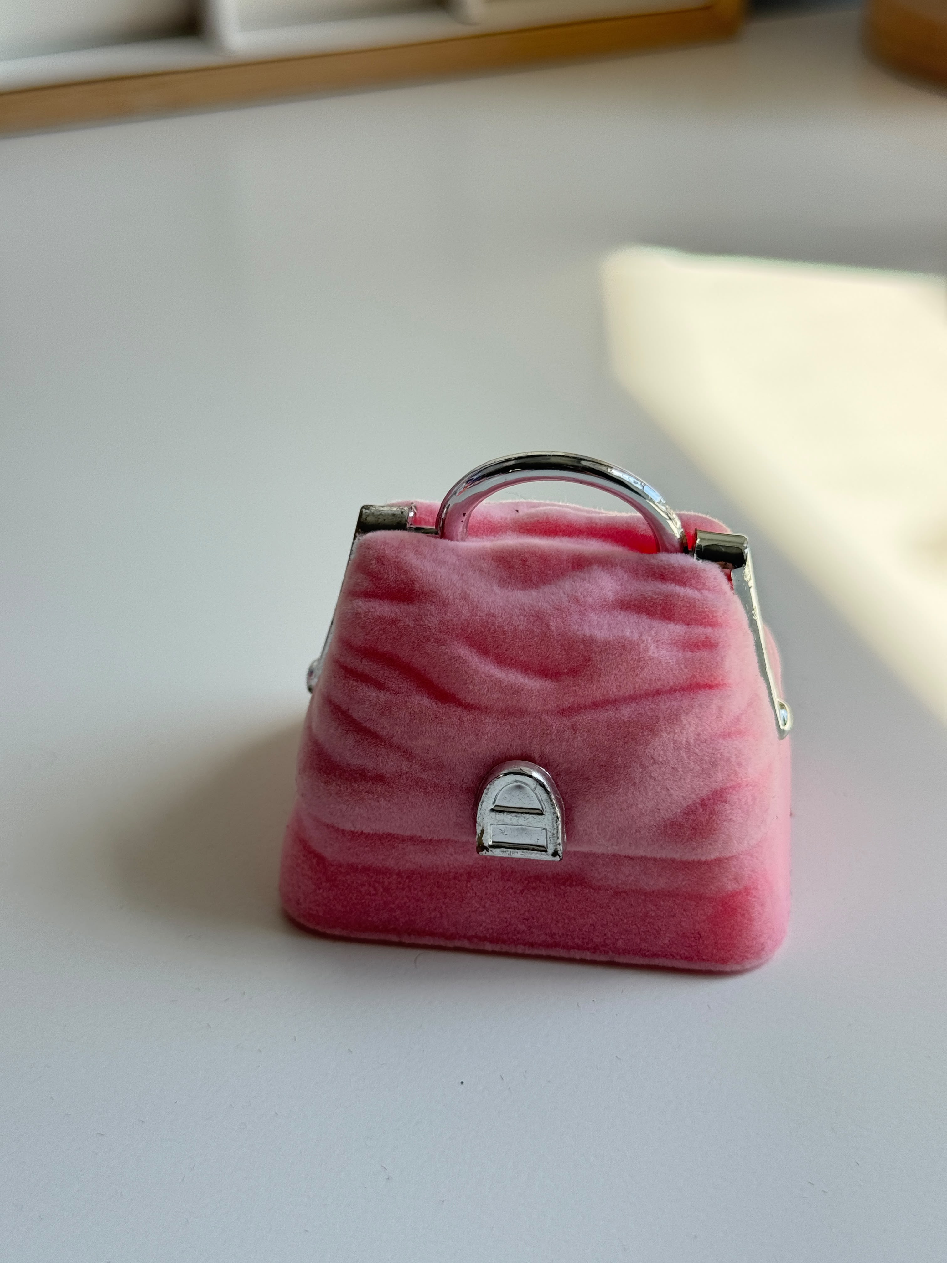 Handbag velvet Jewelry Box