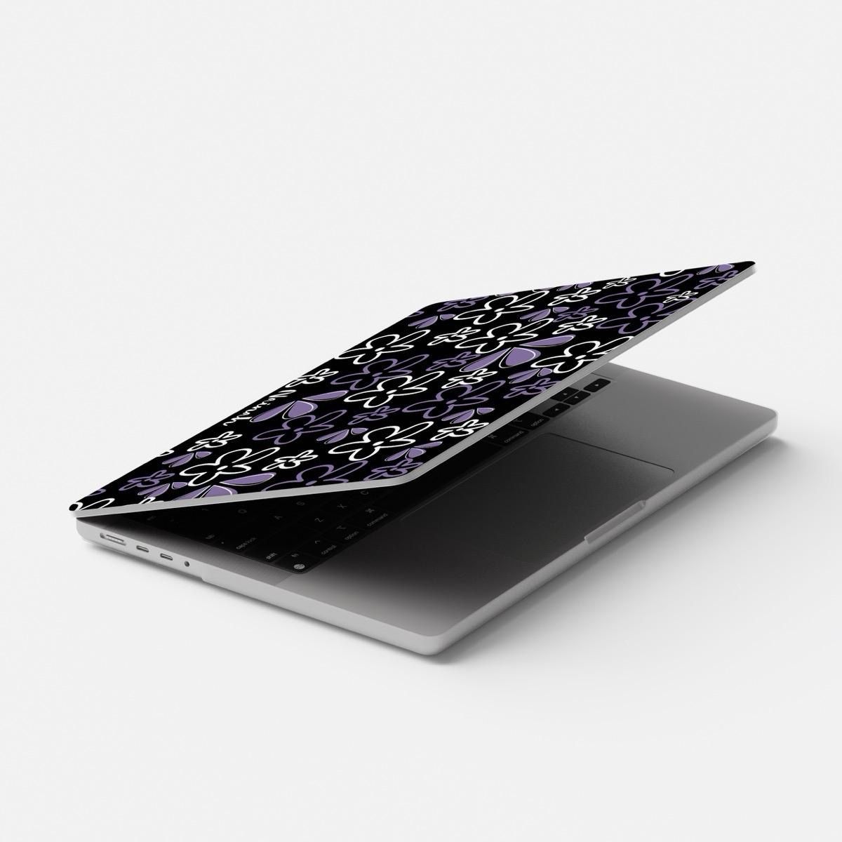 Flower Doodle Blossom MacBook Case - Protective Cover for Daily Use