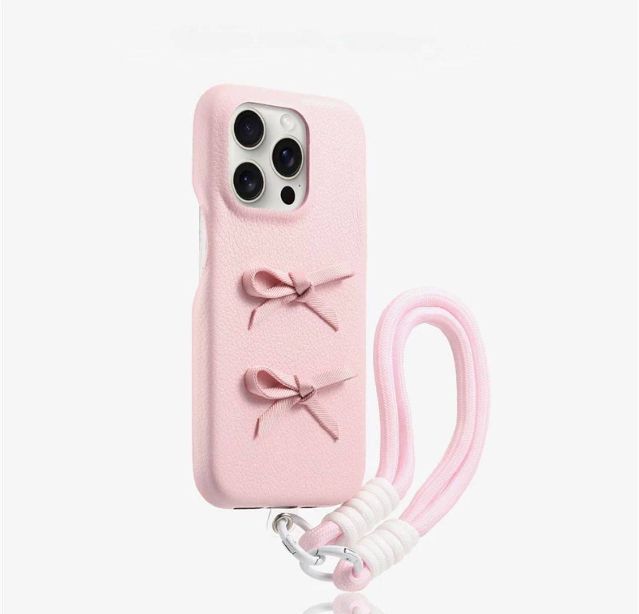 Bow case with phone charm For Iphones
