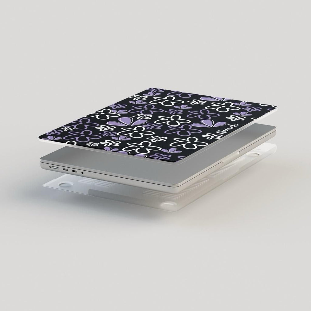 Flower Doodle Blossom MacBook Case - Protective Cover for Daily Use