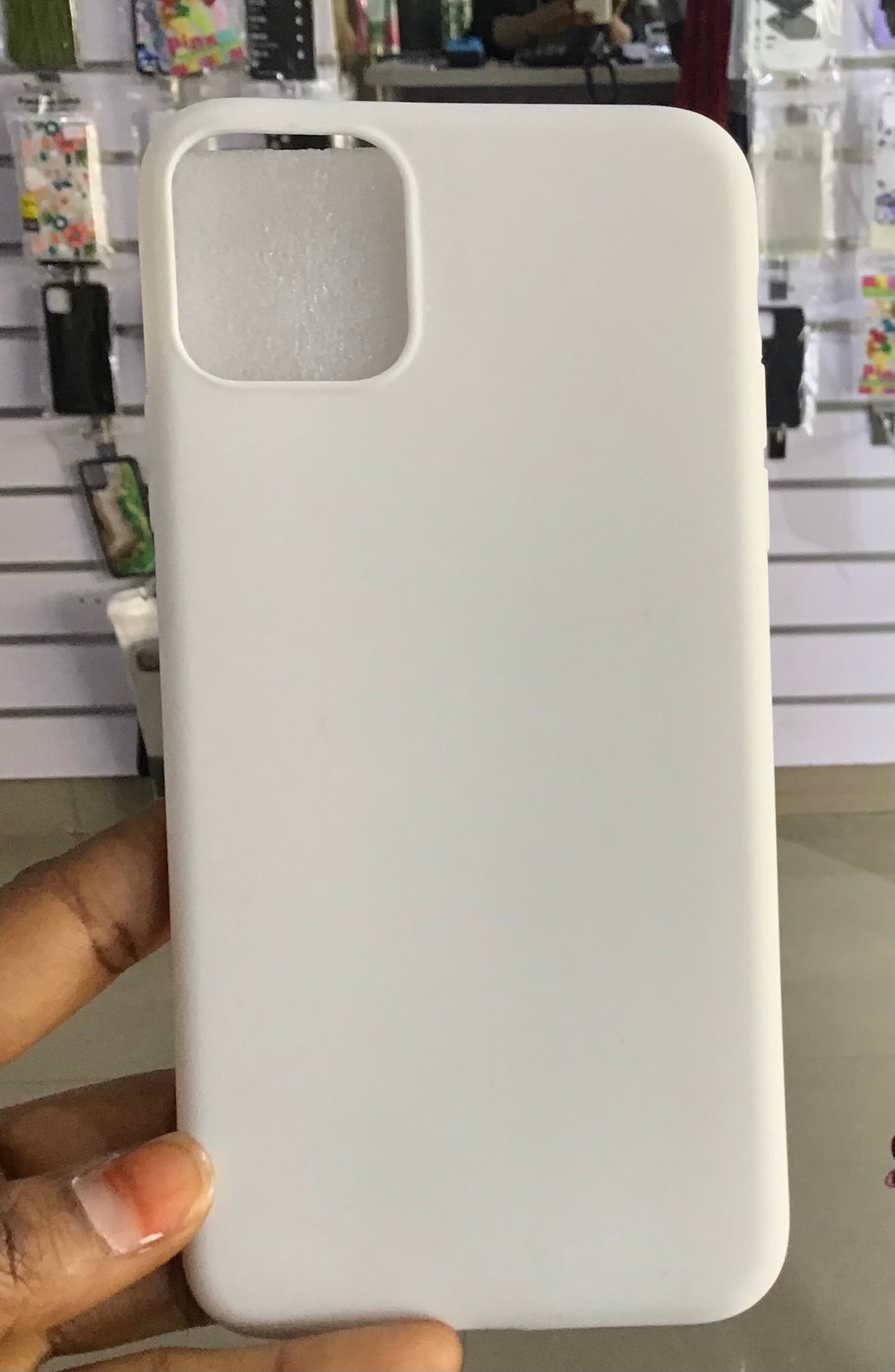 White Silicone Case For iPhone 11 Pro Max