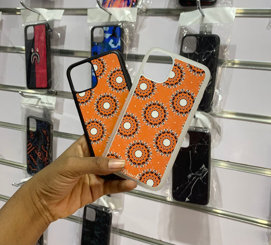 Orange  Case For IPhone With Black Edge