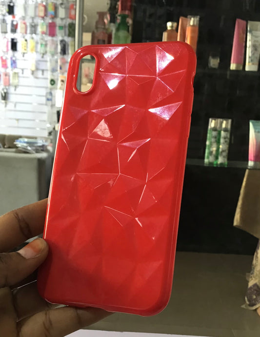 Red Soft Puff Case For iPhones