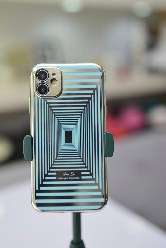 Blue Illusion Geometry Case For iPhone