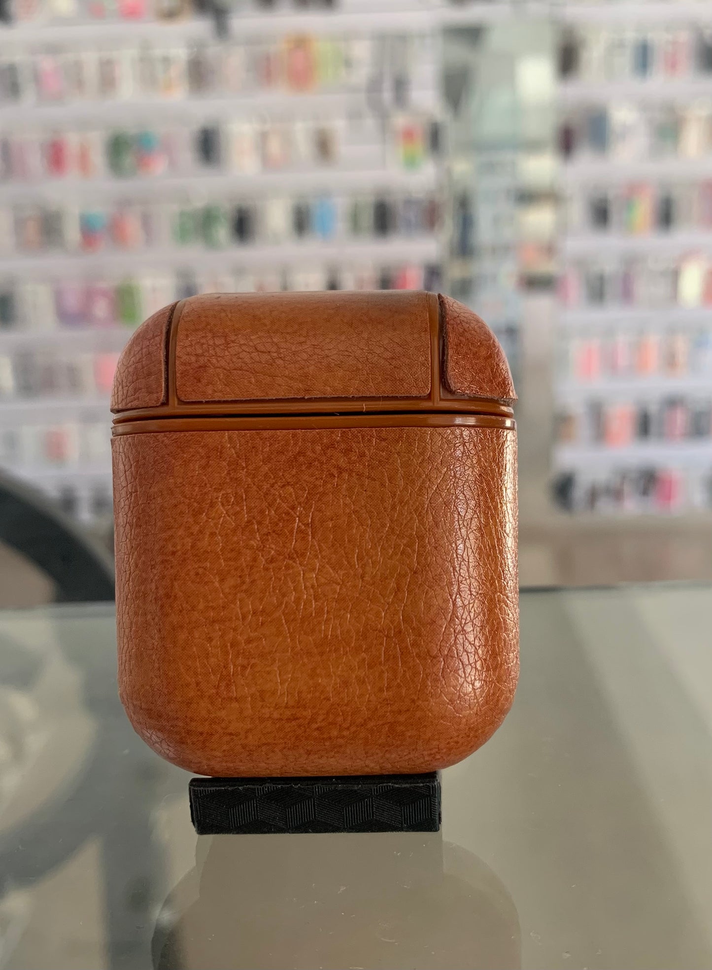 Light Brown PU Leather AirPods 1/2 Case