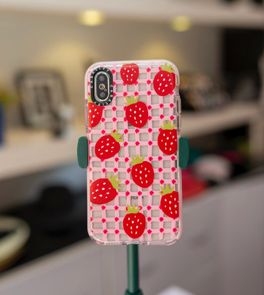 Strawberry Grid Case For IPhone