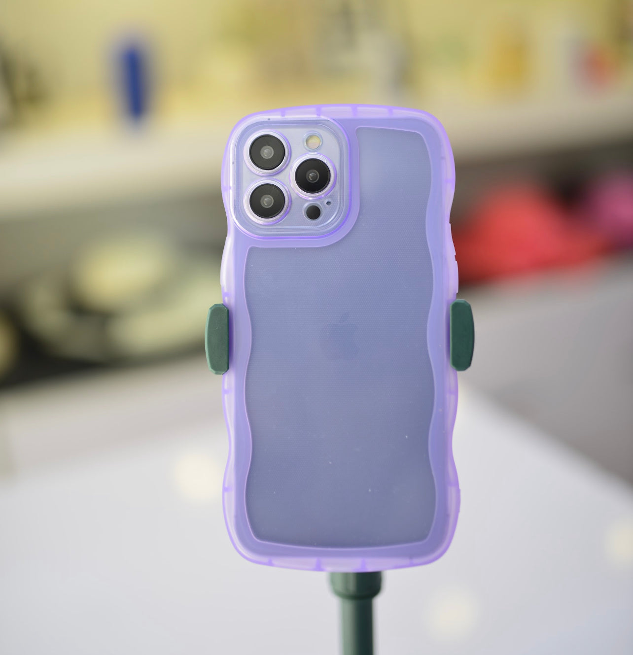 Purple Wave Pattern Case For IPhone