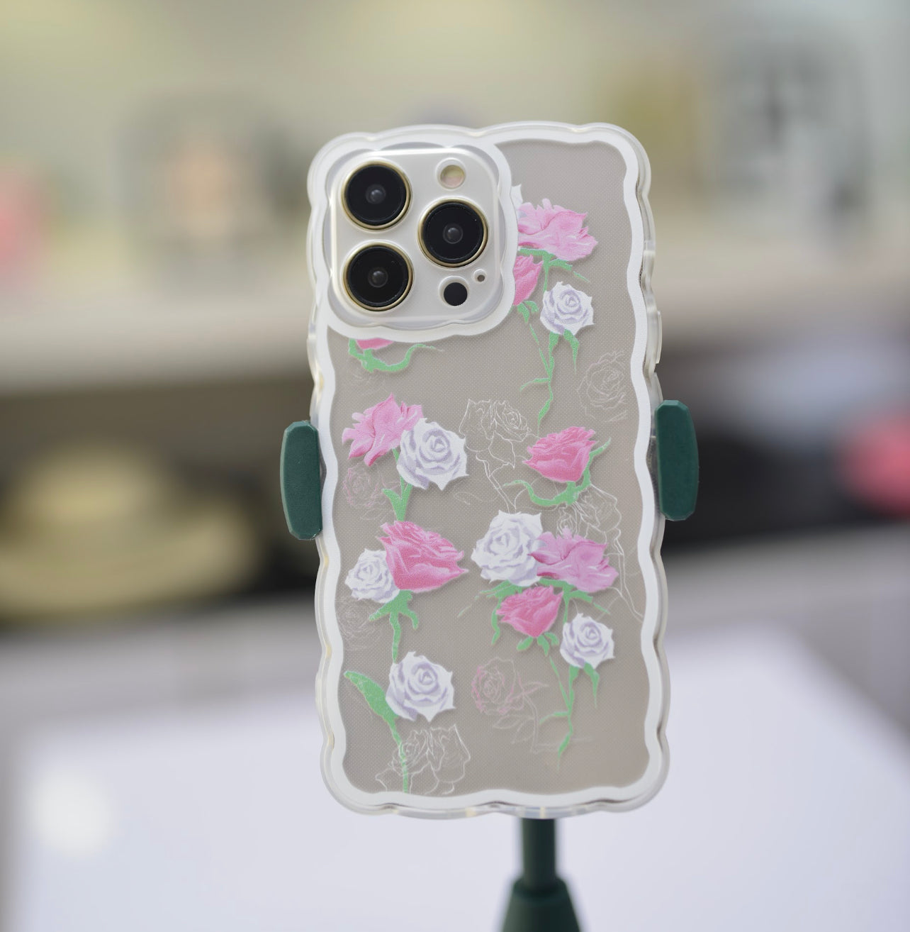 Transparent Floral Case For IPhone