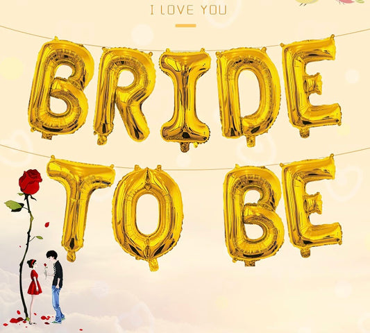 Gold Bride To Be  Ballon