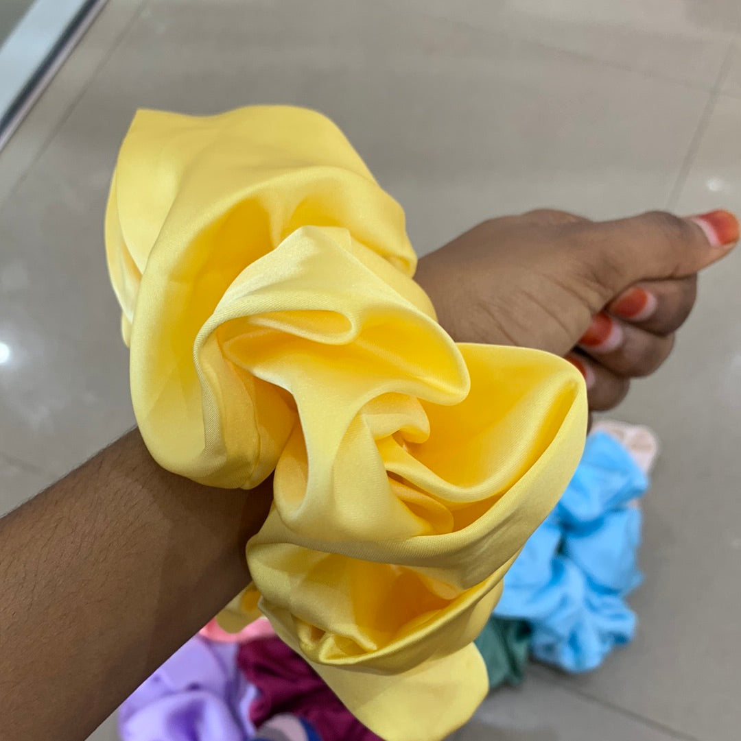 Large Satin  Scrunchies